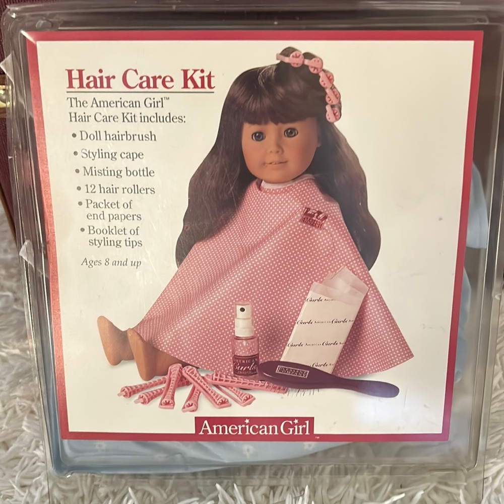 American girl Hair care kit. No misting bottle and 7/12 rollers incl. from orig.